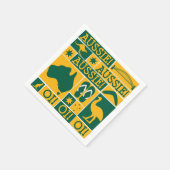 オーストラリアの日 スタンダードカクテルナプキン (角)