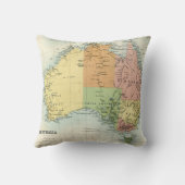 オーストラリアの旧式な地図 クッション (裏面)