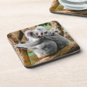 オーストラリアの木にベビーのあるコアラ コースター (左側)