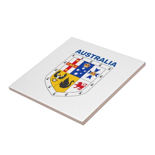 オーストラリアの武器盾 タイル (側面)