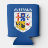 オーストラリアの武器盾 缶クーラー (裏面)