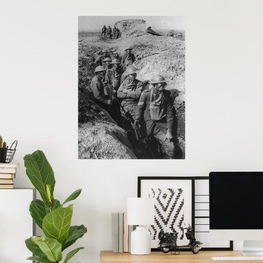 オーストラリアの歩兵が小口呼吸器を装着 ポスター (ホームオフィス)