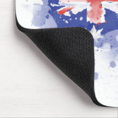 オーストラリアの水彩画の地図 マウスパッド (コーナー)