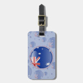 オーストラリアの泡旗 ラゲッジタグ (正面縦)