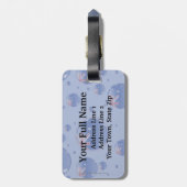 オーストラリアの泡旗 ラゲッジタグ (裏面縦)