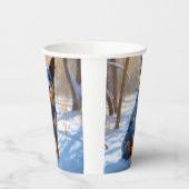 オーストラリアの牛が雪のクリスマスを過ごす 紙コップ (左)