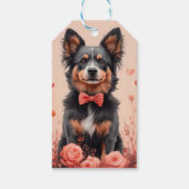 オーストラリアの牛とバラ – バレンタインデー ギフトタグ (裏面)