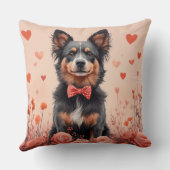 オーストラリアの牛とバラ – バレンタインデー クッション (裏面)