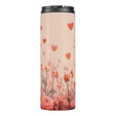 オーストラリアの牛とバラ – バレンタインデー タンブラー (裏面)