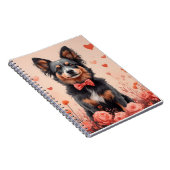 オーストラリアの牛とバラ – バレンタインデー ノートブック (右側)