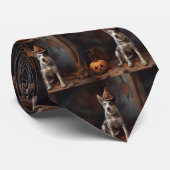 オーストラリアの牛のカボチャのハロウィーン怖い ネクタイ (ロール)
