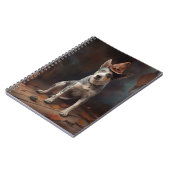 オーストラリアの牛のカボチャのハロウィーン怖い ノートブック (左側)