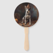 オーストラリアの牛のカボチャのハロウィーン怖い ハンドファン (正面)