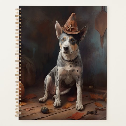 オーストラリアの牛のカボチャのハロウィーン怖い プランナー手帳 (正面)