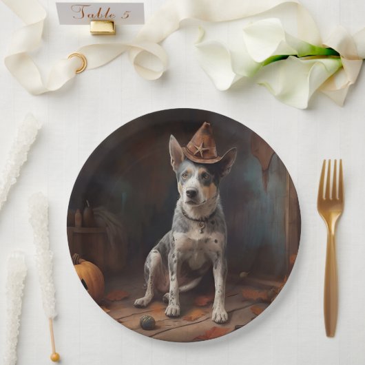 オーストラリアの牛のカボチャのハロウィーン怖い ペーパープレート (ウェディング)