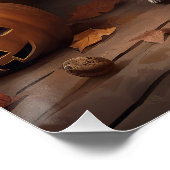 オーストラリアの牛のカボチャのハロウィーン怖い ポスター (コーナー)