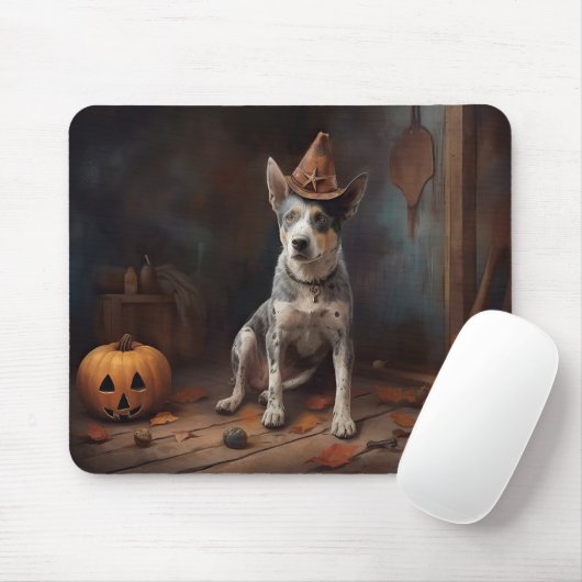 オーストラリアの牛のカボチャのハロウィーン怖い マウスパッド (マウス)