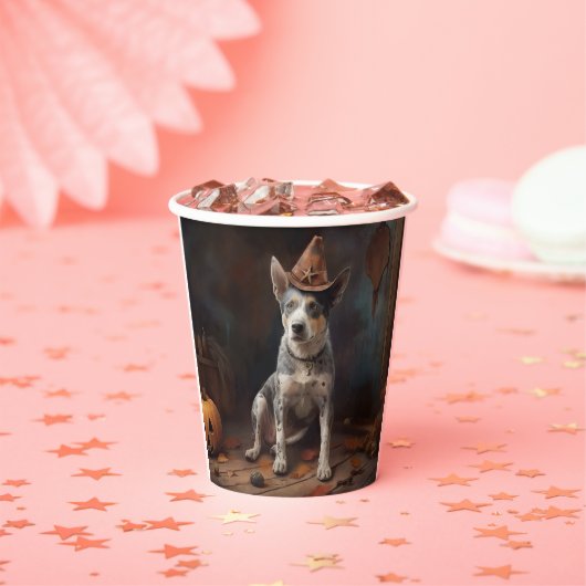 オーストラリアの牛のカボチャのハロウィーン怖い 紙コップ (インサイチュ)