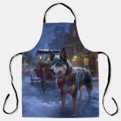 オーストラリアの牛のクリスマスフェスティバルシーズン エプロン (正面)