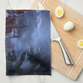 オーストラリアの牛のクリスマスフェスティバルシーズン キッチンタオル (四つ折り)