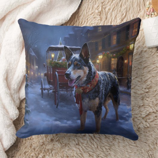 オーストラリアの牛のクリスマスフェスティバルシーズン クッション (ブランケット)