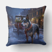 オーストラリアの牛のクリスマスフェスティバルシーズン クッション (裏面)