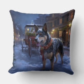 オーストラリアの牛のクリスマスフェスティバルシーズン クッション (正面)