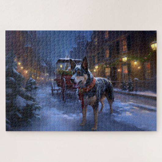 オーストラリアの牛のクリスマスフェスティバルシーズン ジグソーパズル (横)