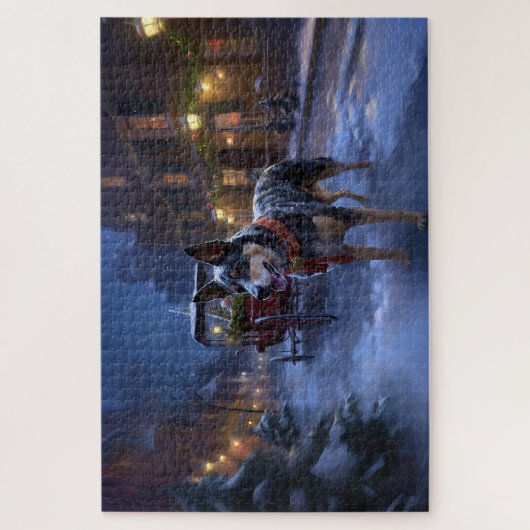 オーストラリアの牛のクリスマスフェスティバルシーズン ジグソーパズル (縦)