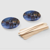 オーストラリアの牛のクリスマスフェスティバルシーズン ハンドファン (組立なし)