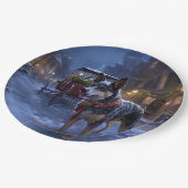 オーストラリアの牛のクリスマスフェスティバルシーズン ペーパープレート (アングル)