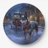 オーストラリアの牛のクリスマスフェスティバルシーズン ペーパープレート (正面)