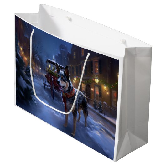 オーストラリアの牛のクリスマスフェスティバルシーズン ラージペーパーバッグ (正面アングル)