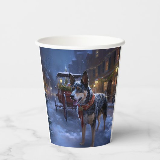 オーストラリアの牛のクリスマスフェスティバルシーズン 紙コップ (裏面)