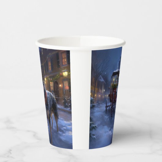 オーストラリアの牛のクリスマスフェスティバルシーズン 紙コップ (左)