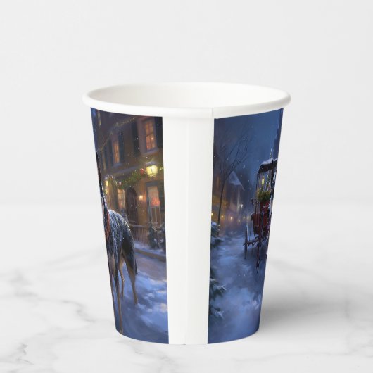 オーストラリアの牛のクリスマスフェスティバルシーズン 紙コップ (右)