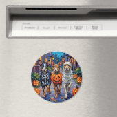 オーストラリアの牛のハロウィーンでのトリックまたは治療 マグネット (インサイチュ (食洗機))