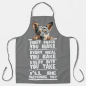 オーストラリアの牛の犬あなたが作るすべてのスナック エプロン (正面)