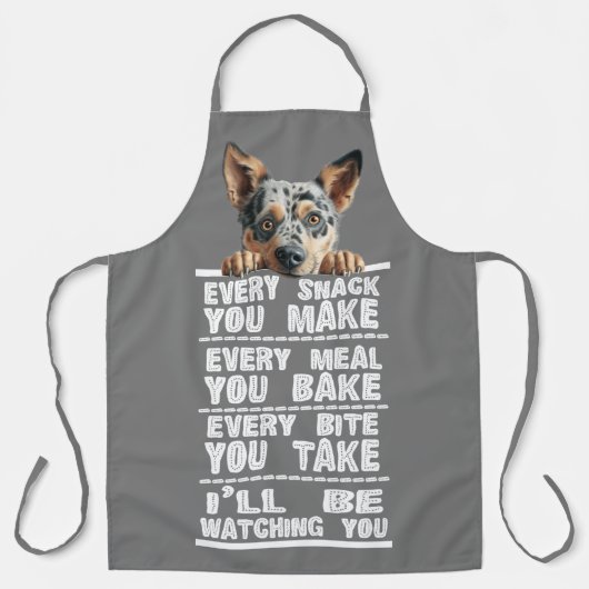 オーストラリアの牛の犬あなたが作るすべてのスナック エプロン (正面)
