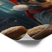 オーストラリアの牛の犬のクリスマスCookieの休日 ポスター (角)