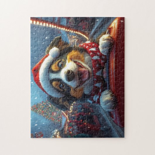 オーストラリアの牛の犬のジェットコースターのクリスマス ジグソーパズル (縦)