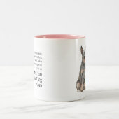 オーストラリアの牛の犬のマママグ ツートーンマグカップ (中央)