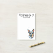 オーストラリアの牛の犬の恋人 ポストイット (デスク上)