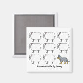 オーストラリアの牛の犬の牧羊の磁石 マグネット (正面/裏面)