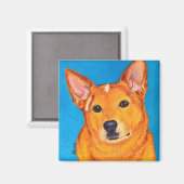 オーストラリアの牛の犬の磁石 – "赤" マグネット (正面/裏面)