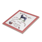 オーストラリアの牛の犬の純愛 タイル (側面)