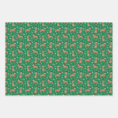 オーストラリアの牛の犬の赤いヒーラークリスマス ラッピングペーパーシート (正面)