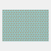 オーストラリアの牛の犬の赤いヒーラー ラッピングペーパーシート (正面3)