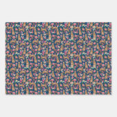 オーストラリアの牛の犬の赤いヒーラー ラッピングペーパーシート (正面)