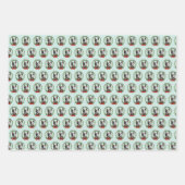 オーストラリアの牛の犬の青いヒーラークリスマス ラッピングペーパーシート (正面3)